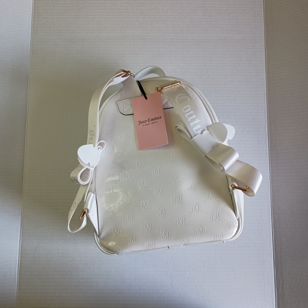 Juicy Couture White Bow Detail Backpack